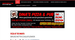 Desktop Screenshot of dinaspizzaandpub.com